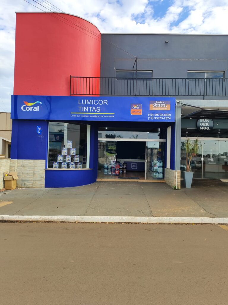 Fachada da Lumicor Tintas